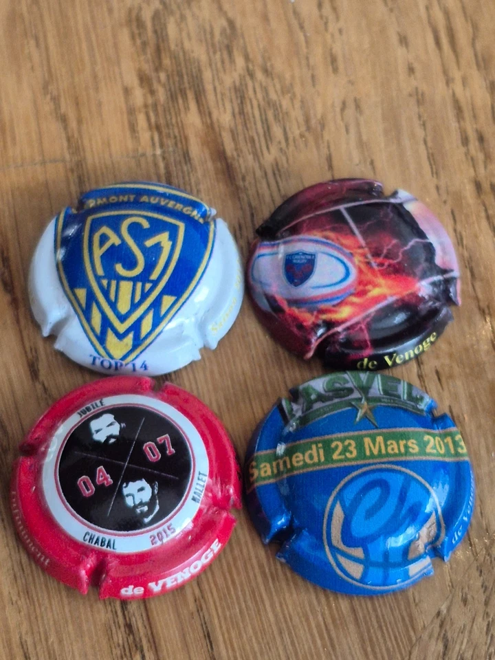 capsule de champagne de venoge lot de 4 differentes rare - Photo 1/1