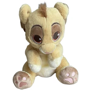 Disney El Rey León Bebé Simba Peluche Bordado Ojos y Patas Marrón 9” - Imagen 1 de 5