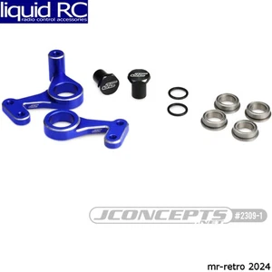 JConcepts 2309-1 RC10 Aluminum Steering Bell Crank Set Blue - Picture 1 of 1