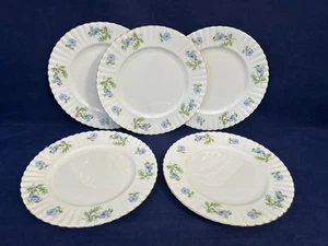 RICHMOND / ROYAL ALBERT BLUE POPPY 10 1/4 DINNER PLATES X 5 1ST QUALITY - VGC - Picture 1 of 3