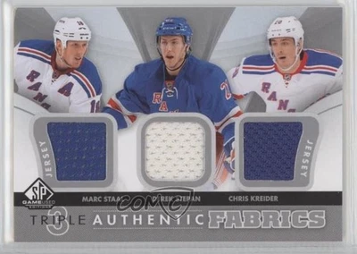 2012-13 SP Game Used Edition Marc Staal Derek Stepan Chris Kreider Rookie RC - Image 1 of 2