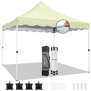 Hoteel 10x10ft Pop up Canopy Waterproof UV Protection Vendor Tent Party Gazebo - Picture 1 of 45