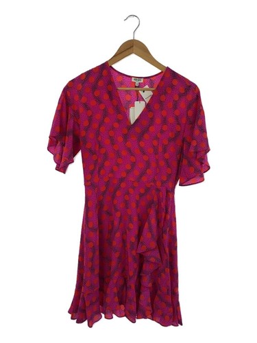 Abito manica corta KENZO taglia 34 poliestere rosa fantasia all over F352RO121522