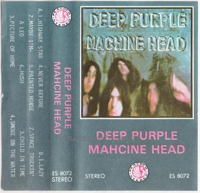 Deep Purple /Machine Head /Highway Star /Lazy THAILAND CASSETTE RARE! - Image 1 of 4