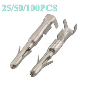 Automotive 2.3mm Series Electrical Wiring Crimp Male Plug Pin Terminals Contact - Picture 1 of 2