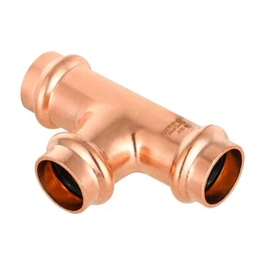 EFIELD 3/4" X 3/4" X 3/4" Copper Press Fit Tee Copper Fittings, Lead Free - Picture 1 of 3