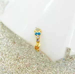 Nose Piercing Jewelry Gold Plated Nose Ring Indian Nath Nose Ear Ring Women Gift - Picture 1 of 8