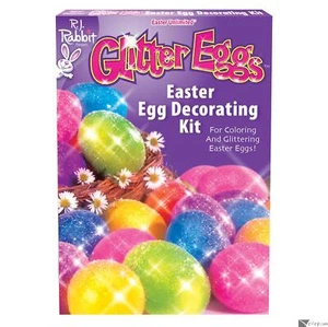 Easter Unlimited Glitter Eggs Easter Supply Twinkling 17pc 9" Egg Decorating Kit - Picture 1 of 3