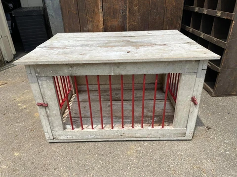 Antique Pigeon Cage Bird Cage Coffee Table Travel Box Cover