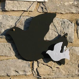 Kreidetafel Fliegende Taube Vogelform für Memos Notizen & Wohndeko - Bild 1 von 1