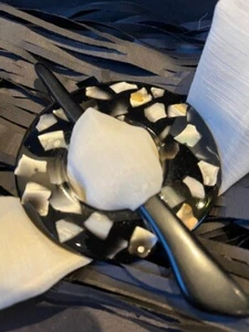 Jackenverschluss Strick Schal Ring Perlmutt Ring-Stab-Verschluss Knebel - Bild 1 von 4