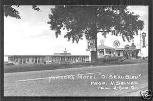 Yamaska Motel rppc Texaco Car Coca Cola QC Quebec Canada 50s - Picture 1 of 1