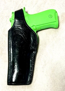 BIANCHI BLACK LEATHER # 19L/2 HOLSTER - VINTAGE LH BERETTA 92 SERIES AUTOMATIC - Picture 1 of 9
