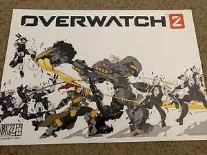 BlizzCon 2019 Overwatch 2 Poster esclusivo 20x14 - Foto 1 di 1