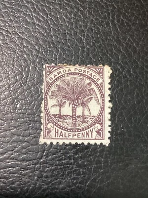 Самоа 1886-1900 пальмы 1/2d черновато-фиолетовый MH - Изображение 1 из 2