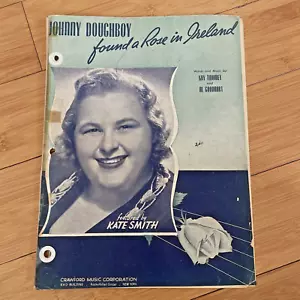 Vintage Sheet Music - Johnny Doughboy Found a Rose in Ireland - 1942 Ballad - Picture 1 of 7
