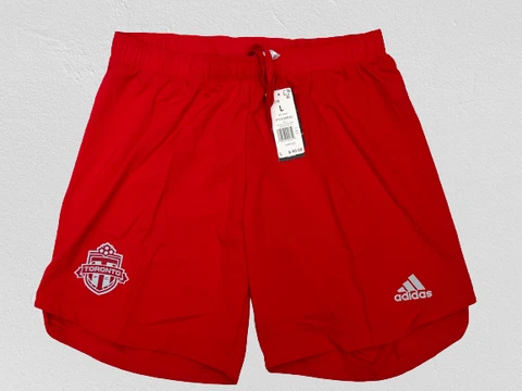 🔥 NWT $60 Adidas MLS Toronto FC AeroReady Men's Sz L Soccer Shorts FJ2576 🔥 Cover