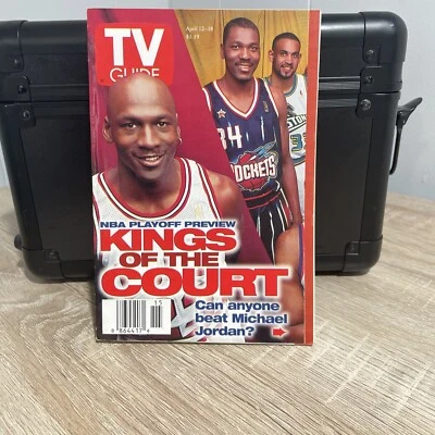 TV Guide Magazine April 12th 1997 Michael Jordan Hakeem Grant Hill No Label - Image 1 of 2