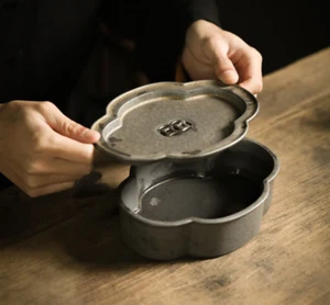New Chinese Ceramic Tea Tray Tea Ceremony Accessory Tea Pot Holder Trivet Oval - Foto 1 di 24