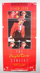 ELTON JOHN The NIGHTTIME CONCERT Night & Day Movie Store Poster  -  41x20 A12-V1 - Picture 1 of 6
