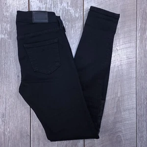 True Religion Jeans Womens 25x30 Halle Super Skinny Black Denim Mid Rise Pants - Bild 1 von 6