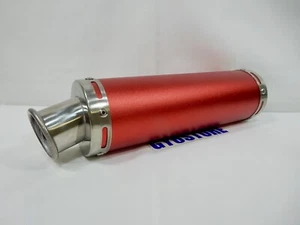 SILENCIADOR ESCAPE RENDIMIENTO PARA SCOOTERS 50cc QMB139 y 150cc GY6 (COLOR: ROJO) - Imagen 1 de 4