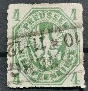 GERMANY Prussia 4 pf. Scott# 15 used Mi# 14 1861 - Picture 1 of 2