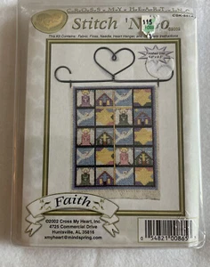 2002 Cross My Heart Cross Stitch Kit CSK-551A Stitch n Go Faith. - Picture 1 of 2