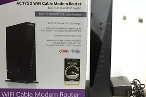 NETGEAR C6300-100NAR DOCSIS 3.0 WiFi Cable Modem Router with AC1750 - Picture 1 of 6