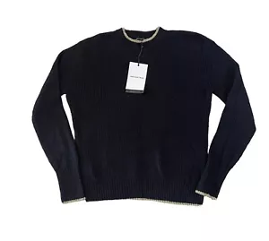 Maglione Who What Wear - Nero con Bordo Oro Nuovo Taglia S - Foto 1 di 6