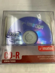 Imation Neon CD-R 10 Pack: 48X, 700MB, 80min - Purple - Afbeelding 1 van 1