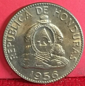 1956 REPUBLICA DE HONDURAS COPPER-NICKEL DIEZ 10 CENTAVOS DE LEMPIRA KM# 76.1 - Picture 1 of 2