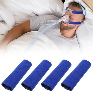 4 Stück Kopfbedeckung CPAP Komfort Gurt Abdeckungen Pads verhindern Gesichtsmaske Riemen, NEU - Bild 1 von 7