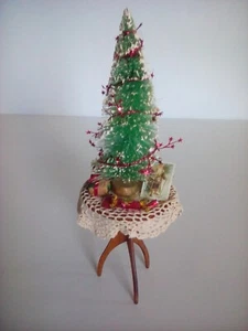 Byers Choice Tischplatte Weihnachtsbaum Süßigkeiten Spielzeug Postkarte 11,5x4x4" Figur - Bild 1 von 6