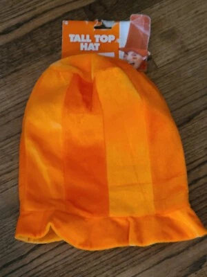 Tall Top Hat - Orange / Halloween - Novelty Use - Image 1 of 3