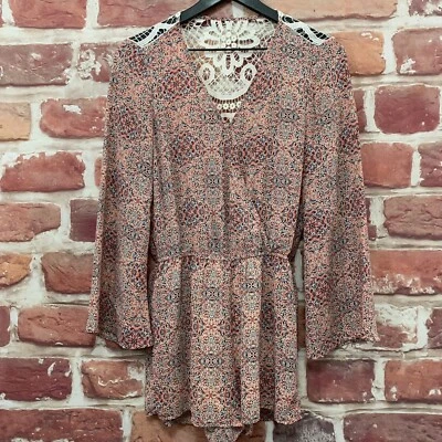 Pantalones Cortos Anthropologie DR2 Daniel Rainn Mujer Mameluco XS Multicolor Boho Informal Foto 1 de 4