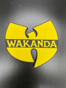 Black Panther Wakanda Forever Wu-Tang Marvel lasergeschnitten PVC Kühlschrankmagnet! - Bild 1 von 4