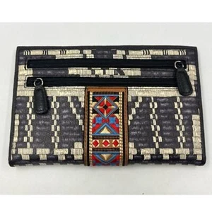Brighton Geldbörse Africa Stories Leder Folio Tasche Schwarz Creme Damen Neu Gr. OS - Bild 1 von 14