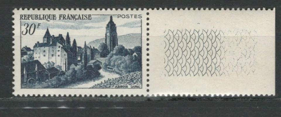 FRANCE EUROPE HISTORICAL CASTLES SITES LANDMARKS MNH STAMP w/ LABEL LOT (FR743) - Image 1 of 1