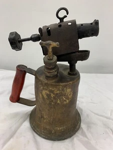  Brass Blow Torch  Welding Soldering Gas Vintage Antique  - Picture 1 of 12