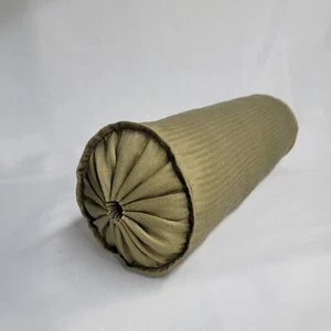 Decorative Tube Pillow, Sage striped 18" Long X 6" wide include filling. - Picture 1 of 3