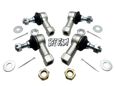 BFE Heavy Duty Chromoly Tie Rod Ends End Left Right Kit TRX250R TRX400EX TRX450R - Image 1 of 3