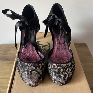 Joe Browns Black Sparkly Evening Stiletto Heels UK 4 - Picture 1 of 13