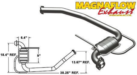 Convertidor catalítico Mercury Zephyr 1983 2,3 L escape CARB Magnaflow ajuste directo Foto 1 de 1