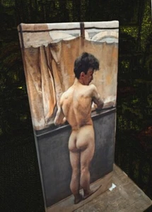 Rudolf Bem Male Nude Realism Art  Giclée Prints Fine canvas - Picture 1 of 6