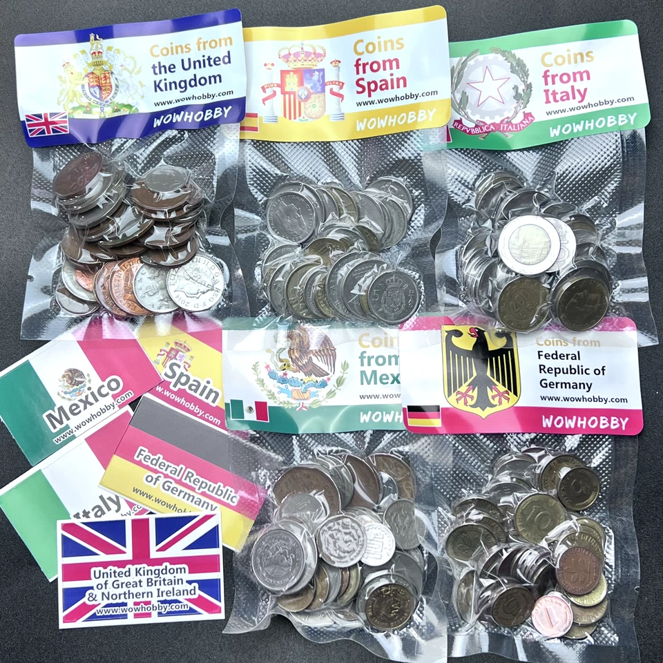 Coin Collection Lot: Foreign World Coins, 1KG, 2.2LB of Numismatic Treasures! - Image 1 of 2