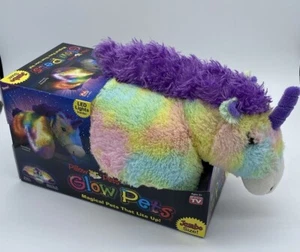 Pillow Pets Glow Pets Unicorn LED Night Light Plush Jumbo Stuffed Animal NEW - Picture 1 of 5