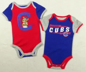 Chicago Cubs MLB Majestic Infant Creeper 2-Pack - Picture 1 of 10