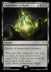 x1 Their Name Is Death R MTG Commander: Universes Beyond: Warhammer 40,000 M/NM, - Picture 1 of 1