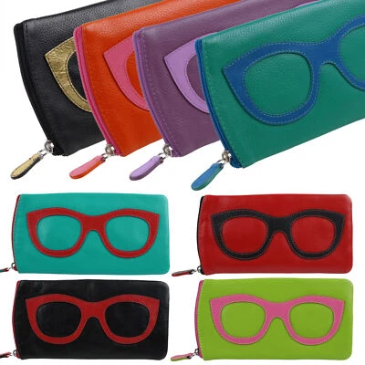 Ladies Leather Colourful Glasses Case by Ili New York Spectacles Sun Summer Foto 1 de 3